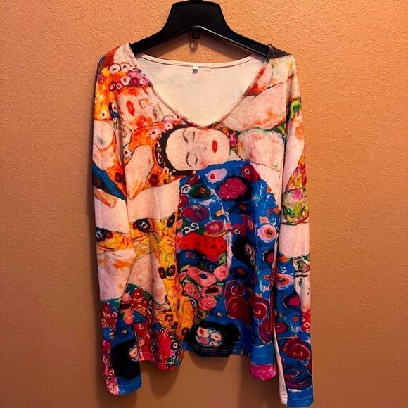 Colorful long sleeve tunic - Picture 1 of 7